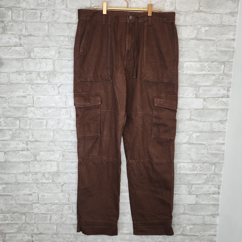 Woolrich Cargo Pants Brown Cotton Utility Outdoor Size M